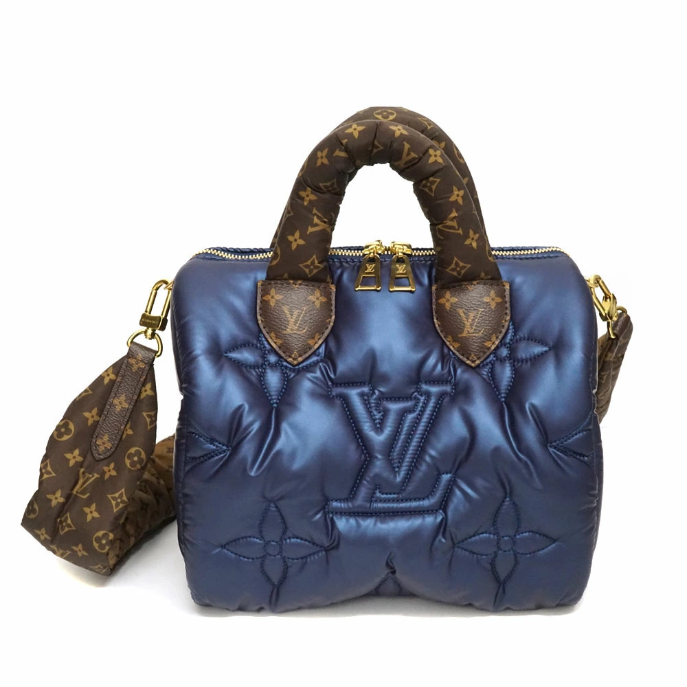 Louis Vuitton LV Pillow Speedy Monogram 2Way Shoulder Bag Canvas Pink Blue